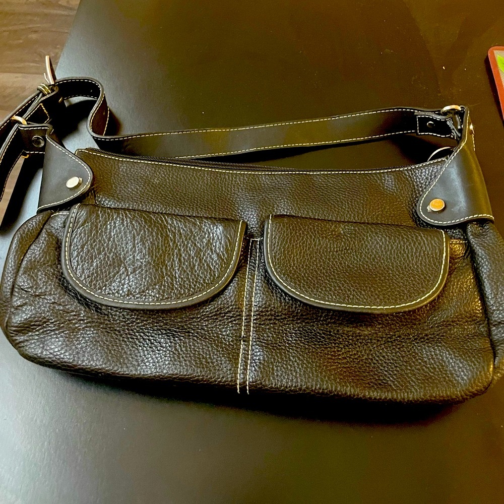 Pre-owned Vintage Maxx New York Leather Handbag